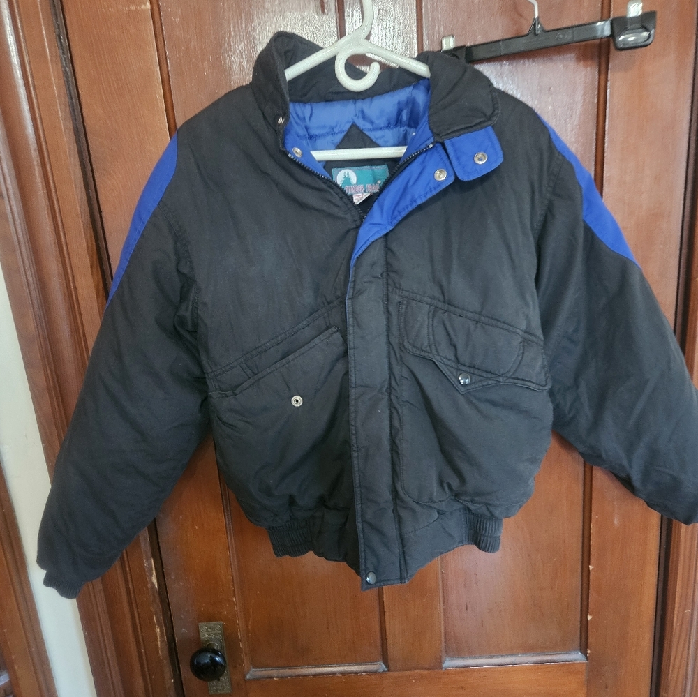 Timber Trail Jacket Blue & Black  Womens Size SMALL VINTAGE